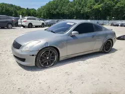 Salvage cars for sale at North Billerica, MA auction: 2006 Infiniti G35