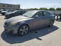 Salvage cars for sale at Wilmer, TX auction: 2012 Lexus IS 250