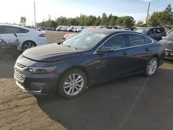 Chevrolet salvage cars for sale: 2017 Chevrolet Malibu LT