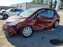 Nissan salvage cars for sale: 2017 Nissan Leaf S