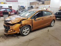 Salvage cars for sale at Ham Lake, MN auction: 2017 Chevrolet Cruze LT