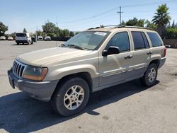 Jeep salvage cars for sale: 2001 Jeep Grand Cherokee Laredo