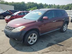 Salvage cars for sale at Exeter, RI auction: 2005 Nissan Murano SL