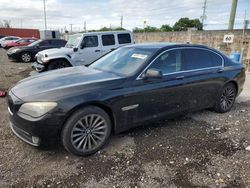 Salvage cars for sale from Copart Homestead, FL: 2012 BMW 740 LI