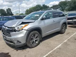 2016 Toyota Highlander XLE en venta en Moraine, OH