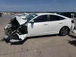 Salvage cars for sale at Grand Prairie, TX auction: 2019 Honda Insight EX