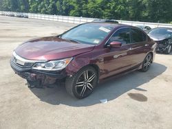 Salvage cars for sale at Glassboro, NJ auction: 2017 Honda Accord Sport