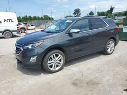 Salvage cars for sale at Bridgeton, MO auction: 2020 Chevrolet Equinox Premier