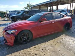 Salvage cars for sale at Riverview, FL auction: 2018 Alfa Romeo Giulia Q4