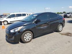 Salvage cars for sale at Grand Prairie, TX auction: 2017 Hyundai Accent SE