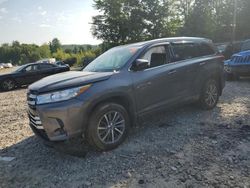 Salvage cars for sale at Candia, NH auction: 2018 Toyota Highlander SE