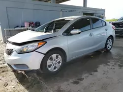 KIA salvage cars for sale: 2016 KIA Forte LX