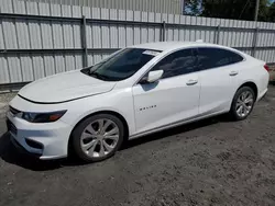 Chevrolet Malibu Premier salvage cars for sale: 2018 Chevrolet Malibu Premier