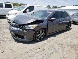 Honda salvage cars for sale: 2017 Honda Accord Sport