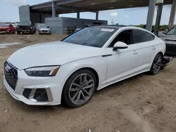 Salvage cars for sale at West Palm Beach, FL auction: 2024 Audi A5 Premium Plus 45