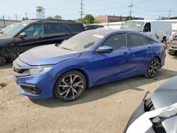 Vehiculos salvage en venta de Copart Chicago Heights, IL: 2019 Honda Civic Sport