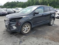 Salvage cars for sale at Exeter, RI auction: 2017 Ford Escape SE