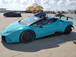 Salvage cars for sale at Grand Prairie, TX auction: 2019 Lamborghini Huracan Performante