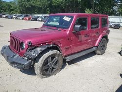 2021 Jeep Wrangler Unlimited Sahara en venta en North Billerica, MA