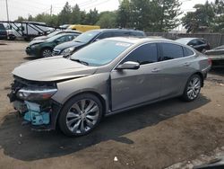 Carros salvage sin ofertas aún a la venta en subasta: 2017 Chevrolet Malibu Premier