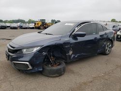 Salvage cars for sale at New Britain, CT auction: 2019 Honda Civic LX