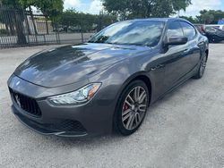 Salvage cars for sale at Opa Locka, FL auction: 2017 Maserati Ghibli S