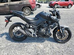 Salvage motorcycles for sale at Chambersburg, PA auction: 2024 Yamaha MT-03