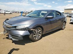 Salvage cars for sale at Brighton, CO auction: 2018 Honda Civic EX