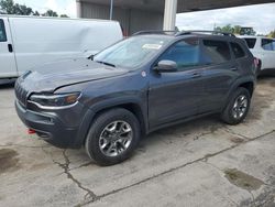 Salvage cars for sale at Fort Wayne, IN auction: 2019 Jeep Cherokee Trailhawk