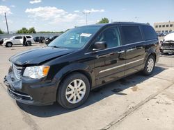 Salvage cars for sale from Copart Littleton, CO: 2016 Chrysler Town & Country Touring