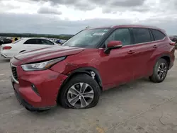 2020 Toyota Highlander XLE en venta en Grand Prairie, TX