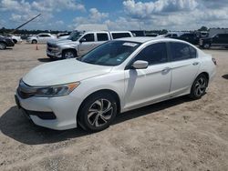 Salvage cars for sale at Houston, TX auction: 2017 Honda Accord LX