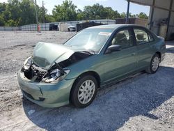 Salvage cars for sale at Cartersville, GA auction: 2004 Honda Civic LX