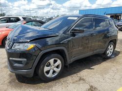 Salvage cars for sale at Woodhaven, MI auction: 2018 Jeep Compass Latitude