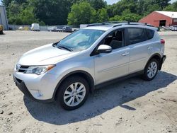 Salvage cars for sale at Mendon, MA auction: 2015 Toyota Rav4 Limited