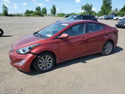 Salvage cars for sale at Montreal Est, QC auction: 2014 Hyundai Elantra SE