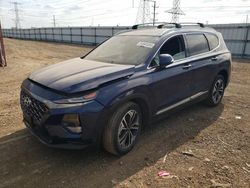 Salvage cars for sale at Elgin, IL auction: 2020 Hyundai Santa FE Limited