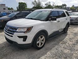 Salvage cars for sale at Opa Locka, FL auction: 2018 Ford Explorer