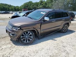 Salvage cars for sale from Copart North Billerica, MA: 2017 Jeep Grand Cherokee Overland