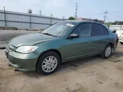 Vehiculos salvage en venta de Copart Chicago Heights, IL: 2004 Honda Civic LX