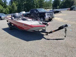 Salvage boats for sale at Arlington, WA auction: 2022 Tracker PRO 170