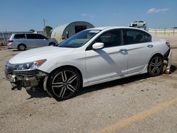 Salvage cars for sale at Wichita, KS auction: 2016 Honda Accord Sport