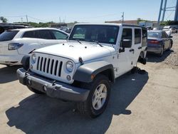 Jeep salvage cars for sale: 2016 Jeep Wrangler Unlimited Sport