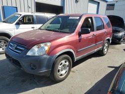 Salvage cars for sale at Vallejo, CA auction: 2005 Honda CR-V LX