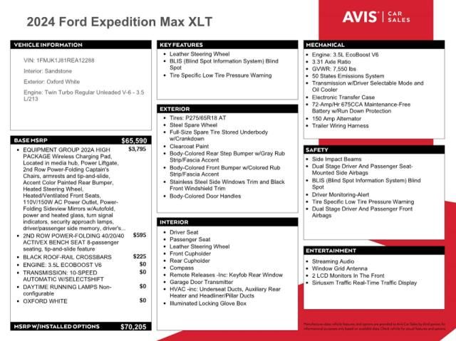 2024 Ford Expedition Max XLT