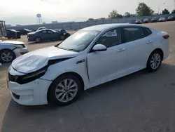 Salvage cars for sale at Eldridge, IA auction: 2018 KIA Optima LX