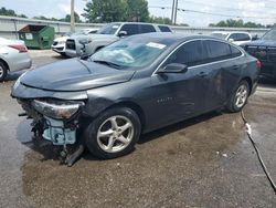 Chevrolet salvage cars for sale: 2017 Chevrolet Malibu LS