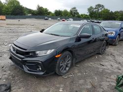 Honda salvage cars for sale: 2021 Honda Civic EX