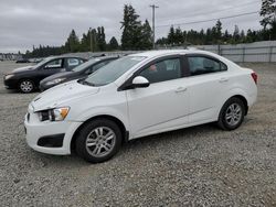 Salvage cars for sale from Copart Graham, WA: 2013 Chevrolet Sonic LT