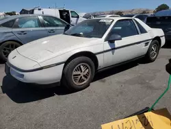 Salvage cars for sale at San Martin, CA auction: 1987 Pontiac Fiero